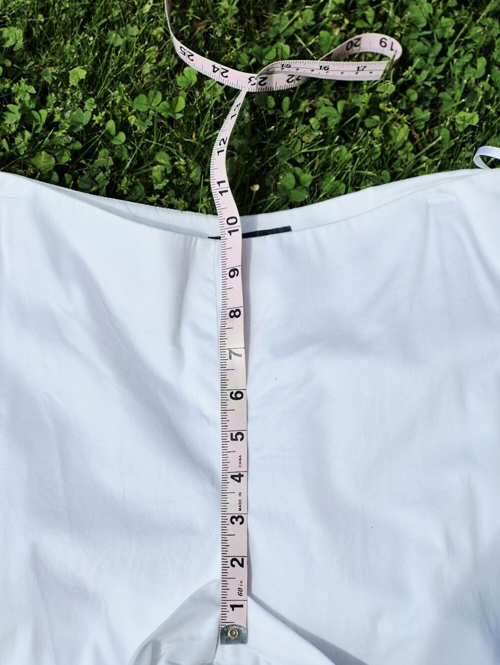VINTAGE Lauren Ralph Lauren PETITE White Cropped Cotton Pants 10P - Picture 5 of 11
